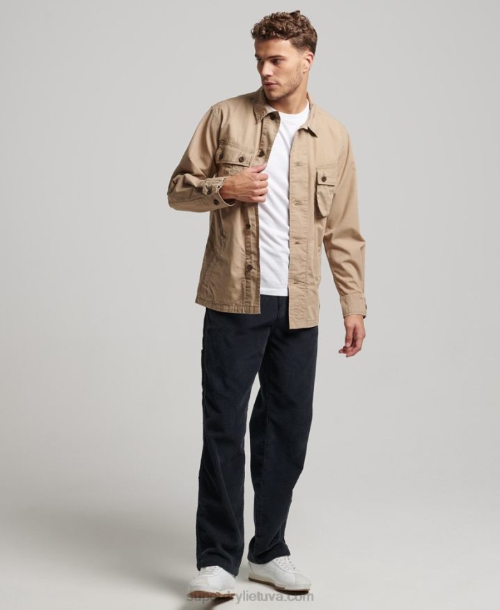 Superdry Vintage Combat Overshirt Tan Men