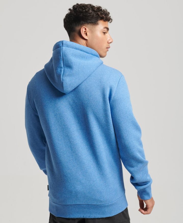 Superdry Vintage Cooper Class Embossed Hoodie Blue Men