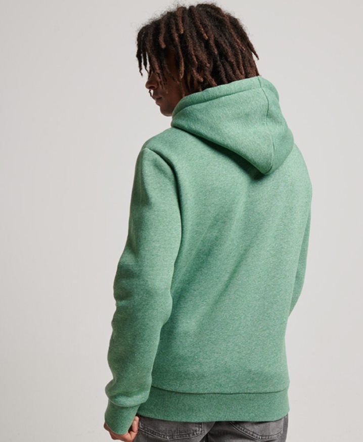 Superdry Vintage Cooper Class Embossed Hoodie Green Men