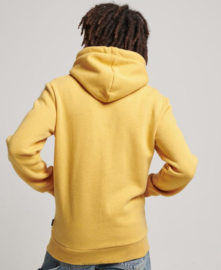 Superdry Vintage Cooper Class Embossed Hoodie Yellow Men