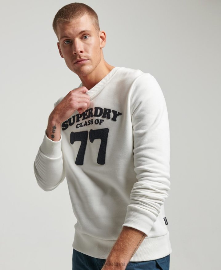 Superdry Vintage Cooper Classic Crew Sweatshirt Cream Men