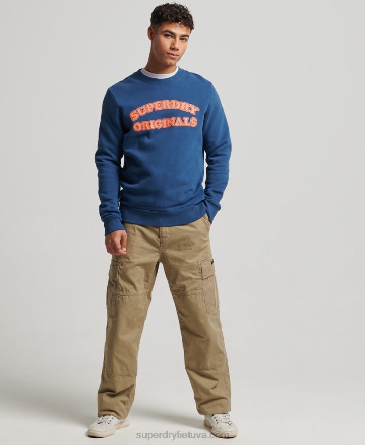 Superdry Vintage Cooper Classic Crew Sweatshirt Navy Men