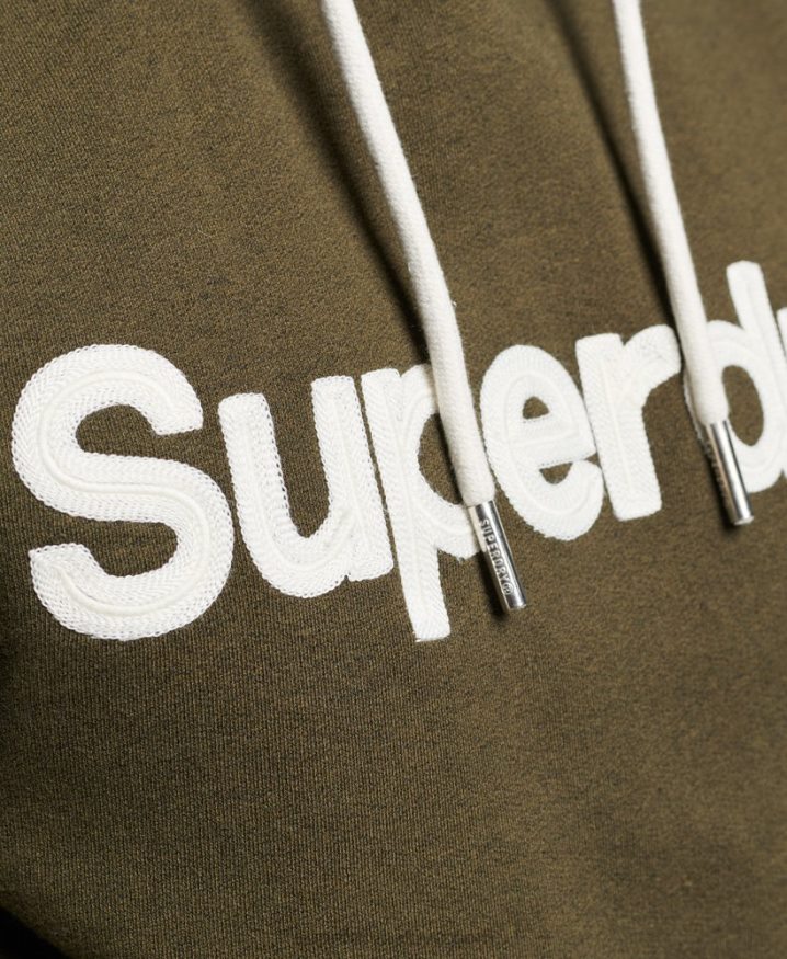 Superdry Vintage Core Logo Classic Hoodie Green Men