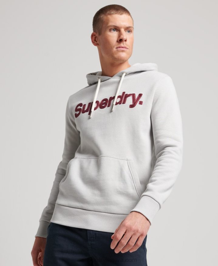 Superdry Vintage Core Logo Classic Hoodie Grey Men