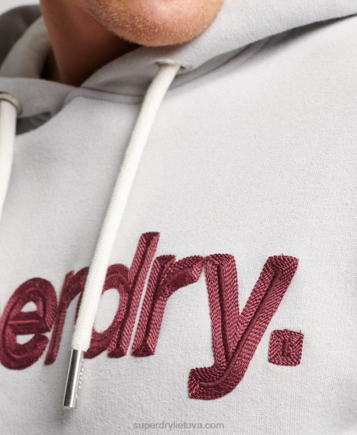 Superdry Vintage Core Logo Classic Hoodie Grey Men