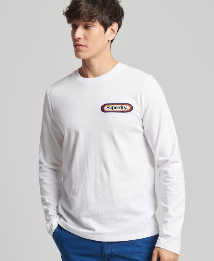 Superdry Vintage Core Logo Seasonal Top White Men