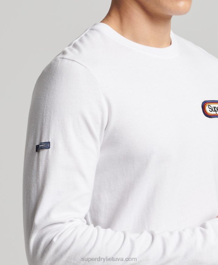 Superdry Vintage Core Logo Seasonal Top White Men