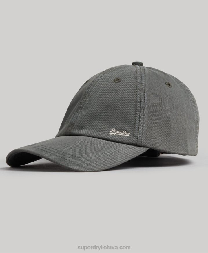 Superdry Vintage Embroidered Cap Dark Grey Men