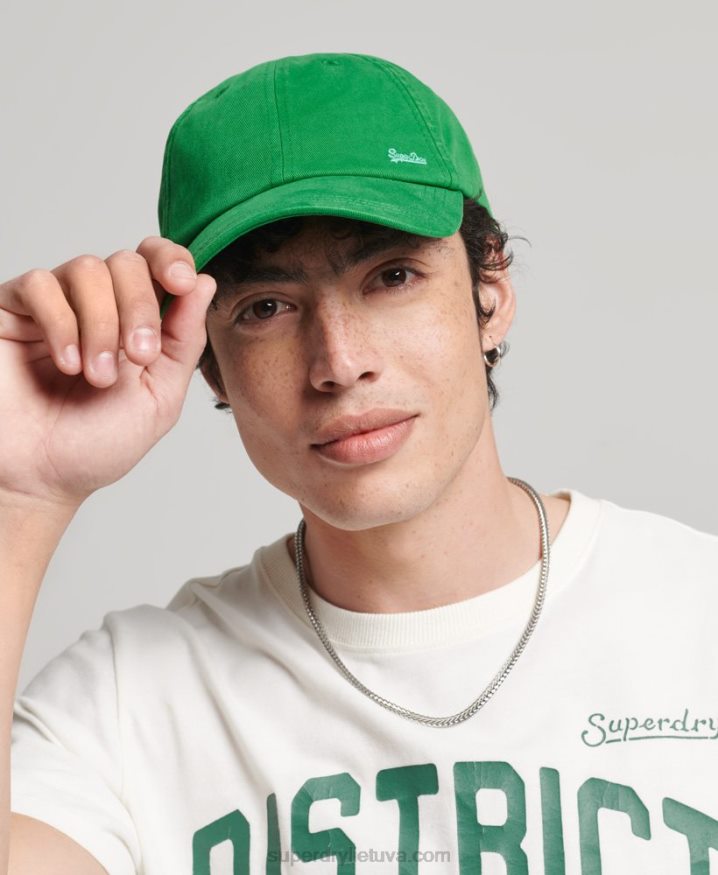 Superdry Vintage Embroidered Cap Green Men