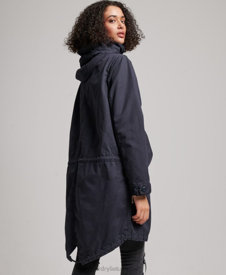 Superdry Vintage Field Parka Navy Women