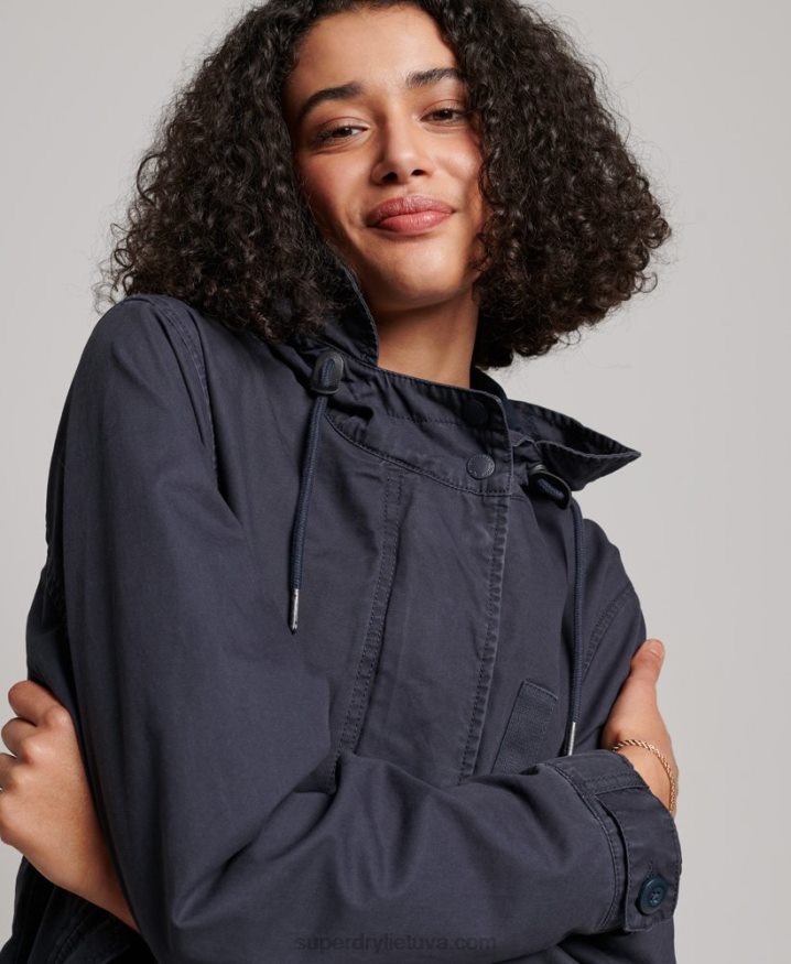 Superdry Vintage Field Parka Navy Women