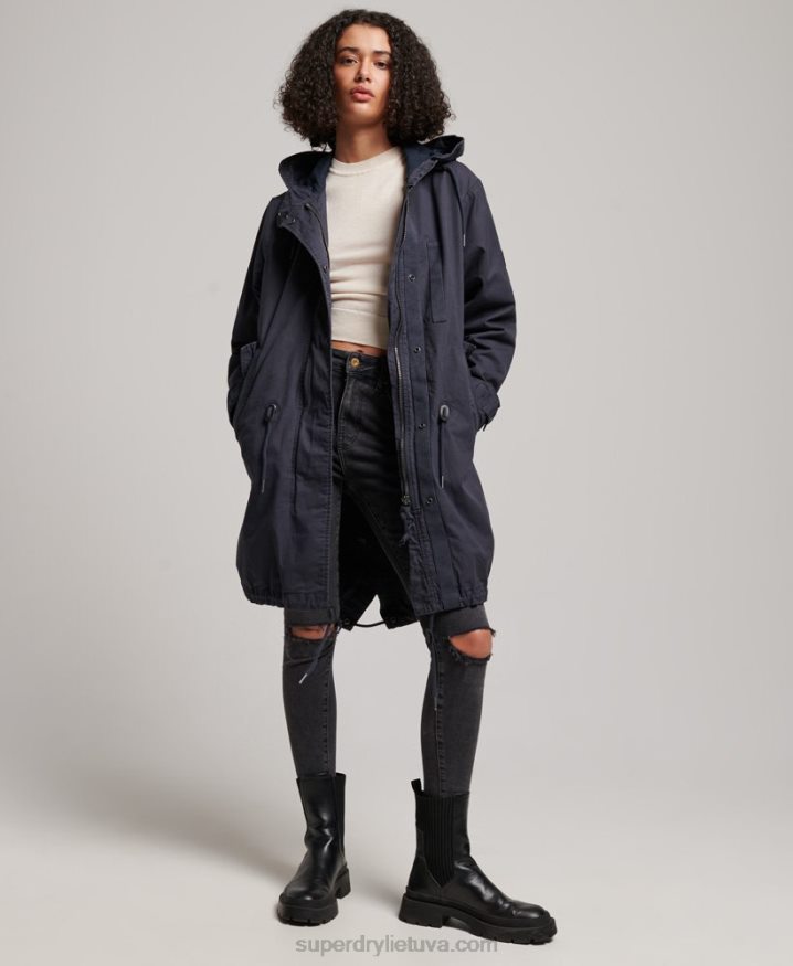 Superdry Vintage Field Parka Navy Women