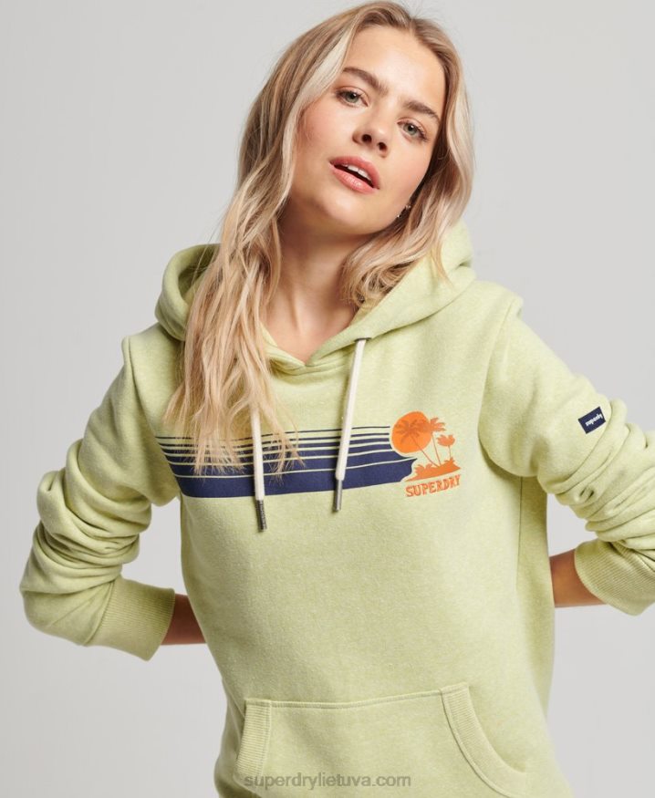 Superdry Vintage Great Outdoors Hoodie Green Women