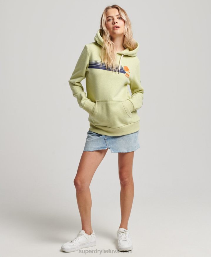 Superdry Vintage Great Outdoors Hoodie Green Women