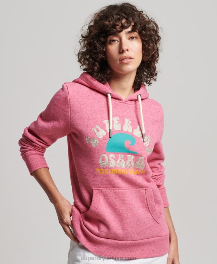 Superdry Vintage Great Outdoors Hoodie Pink Women