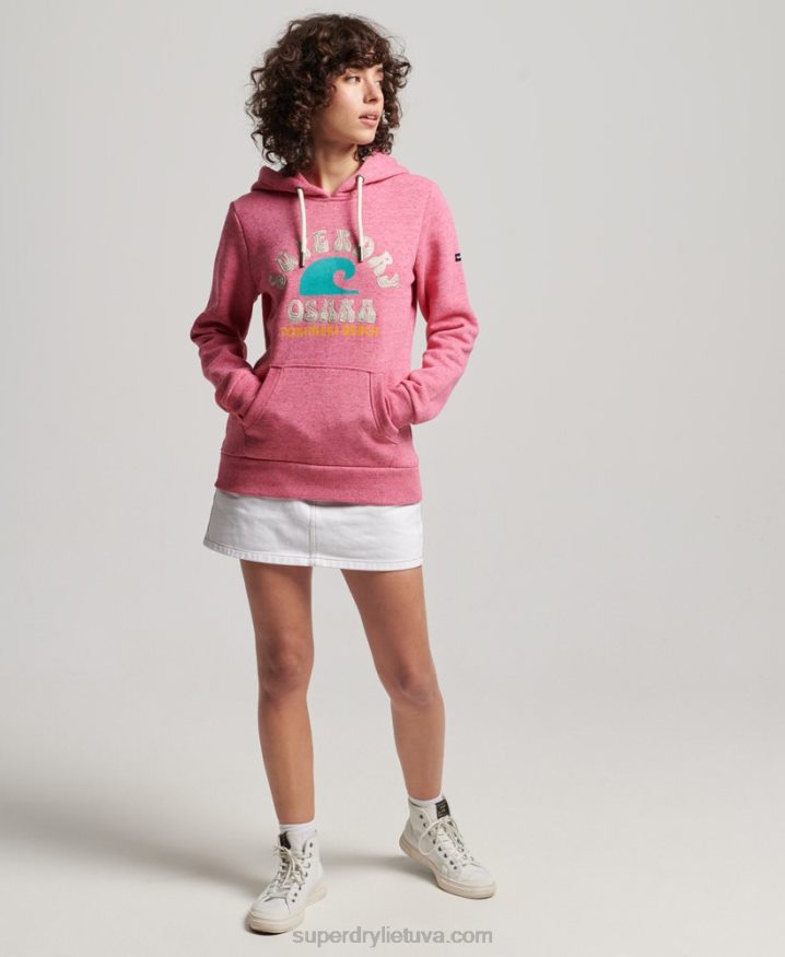 Superdry Vintage Great Outdoors Hoodie Pink Women