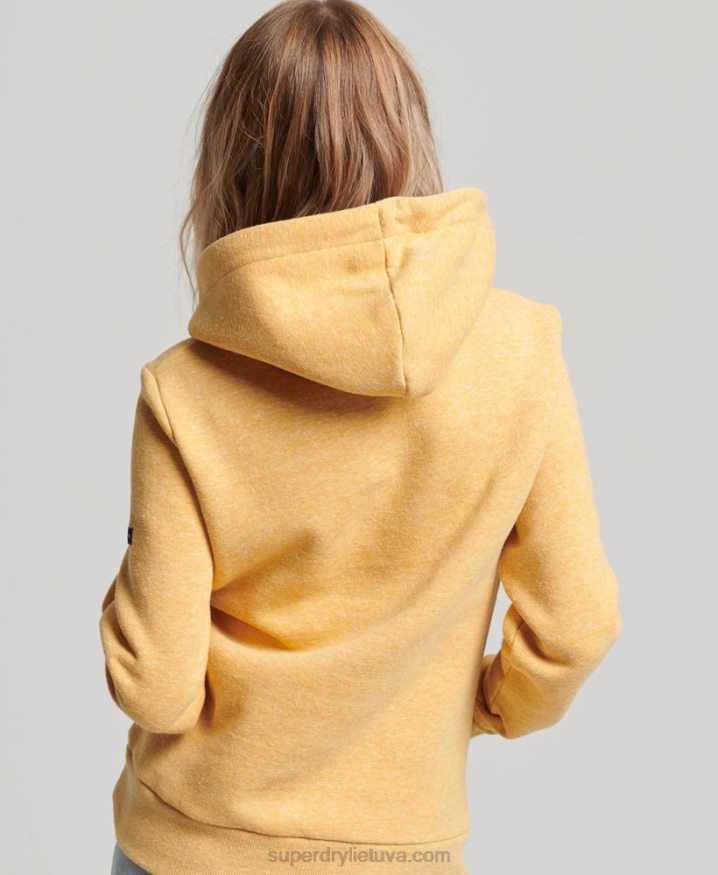 Superdry Vintage Great Outdoors Hoodie Yellow Women