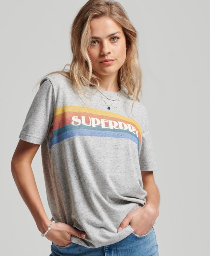 Superdry Vintage Great Outdoors T-Shirt Grey Women