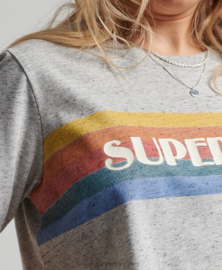 Superdry Vintage Great Outdoors T-Shirt Grey Women