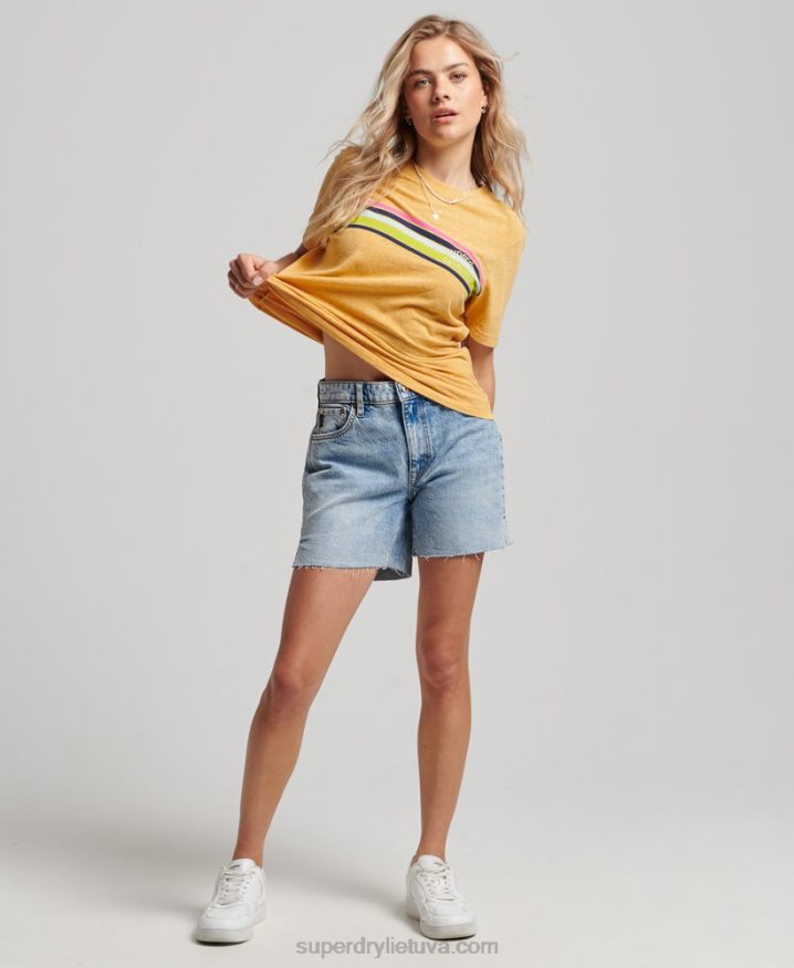 Superdry Vintage Great Outdoors T-Shirt Yellow Women