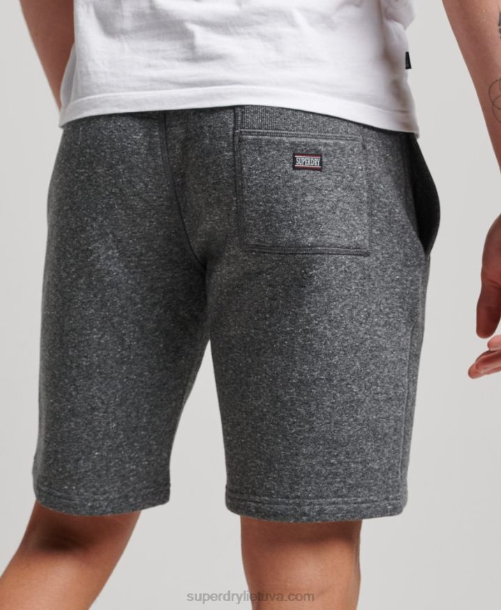 Superdry Vintage Gym Athletic Shorts Dark Grey Men