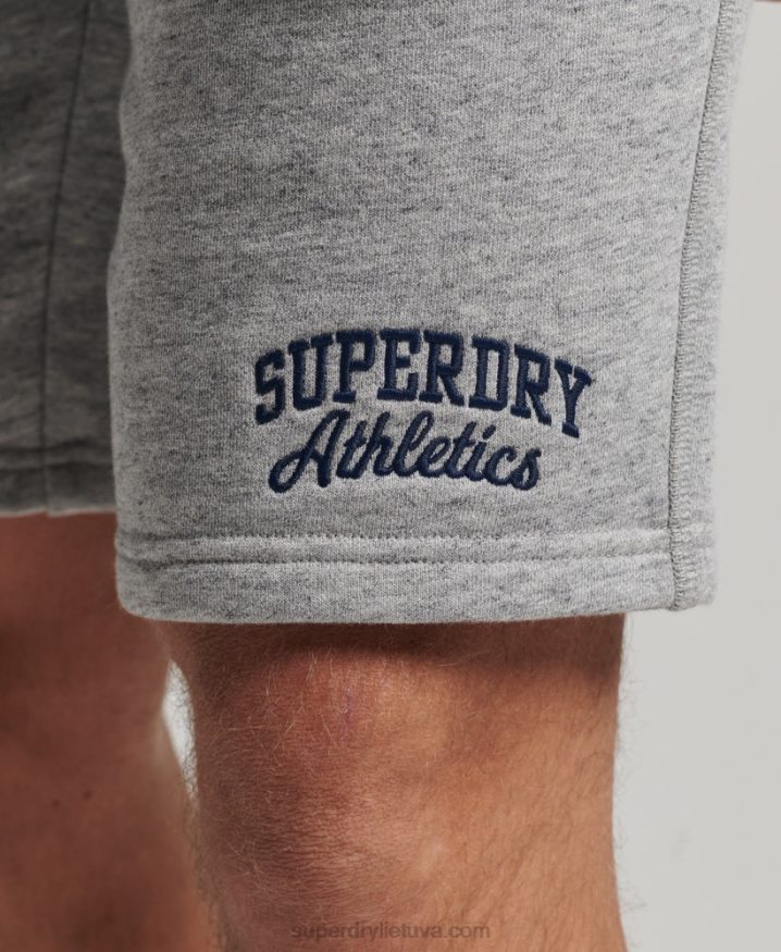 Superdry Vintage Gym Athletic Shorts Grey Men