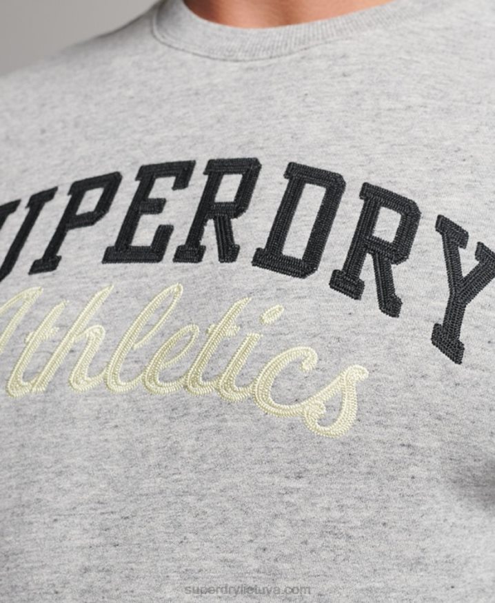 Superdry Vintage Gym Athletic Sweatshirt Grey Men