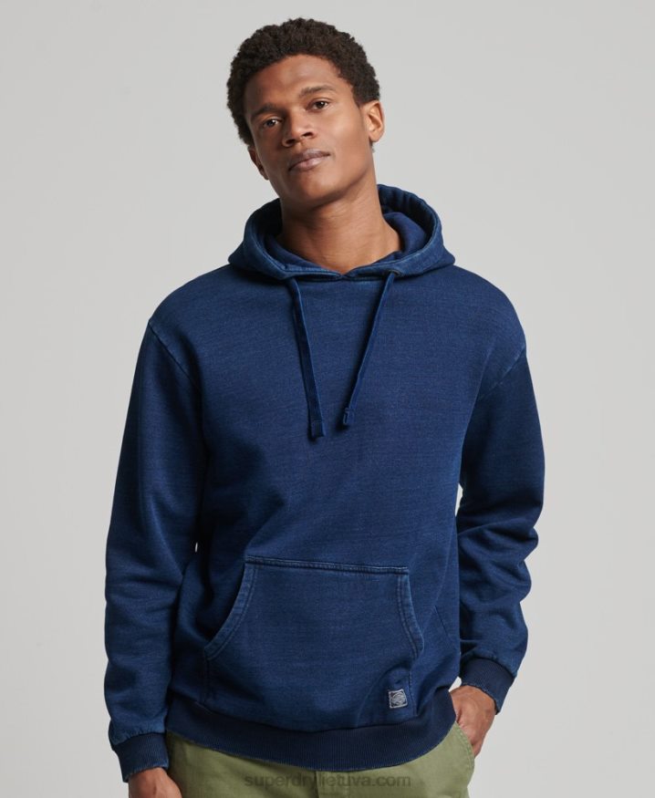 Superdry Vintage Indigo Hoodie Dark Blue Men