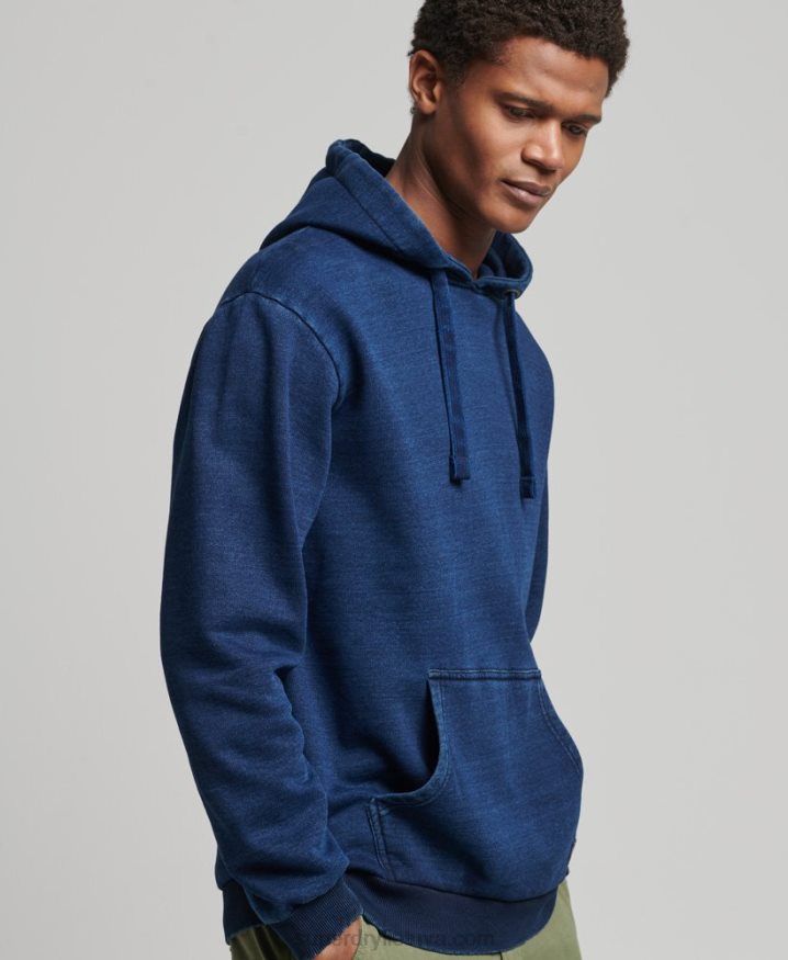 Superdry Vintage Indigo Hoodie Dark Blue Men