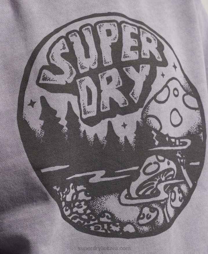 Superdry Vintage Into The Woods Crew Sweatshirt Dark Grey Men