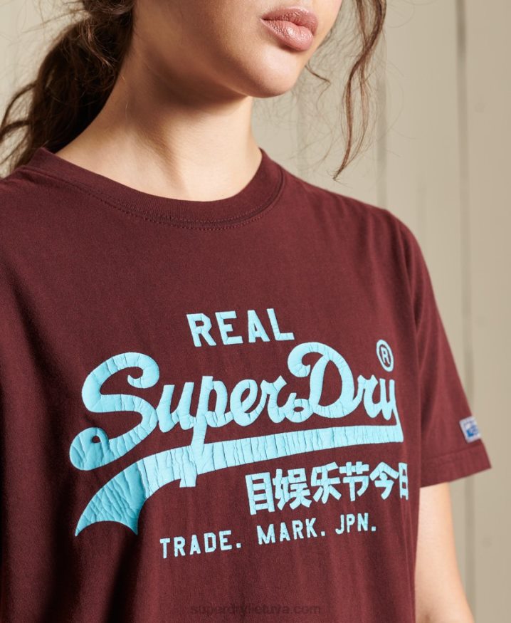 Superdry Vintage Logo American Classic T-Shirt Red Women