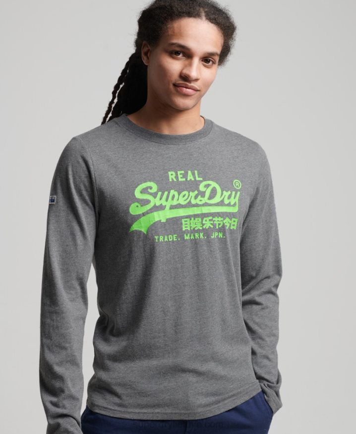 Superdry Vintage Logo American Classic Top Grey Men