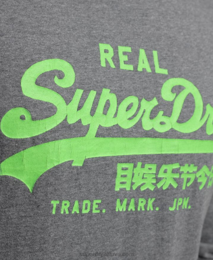 Superdry Vintage Logo American Classic Top Grey Men