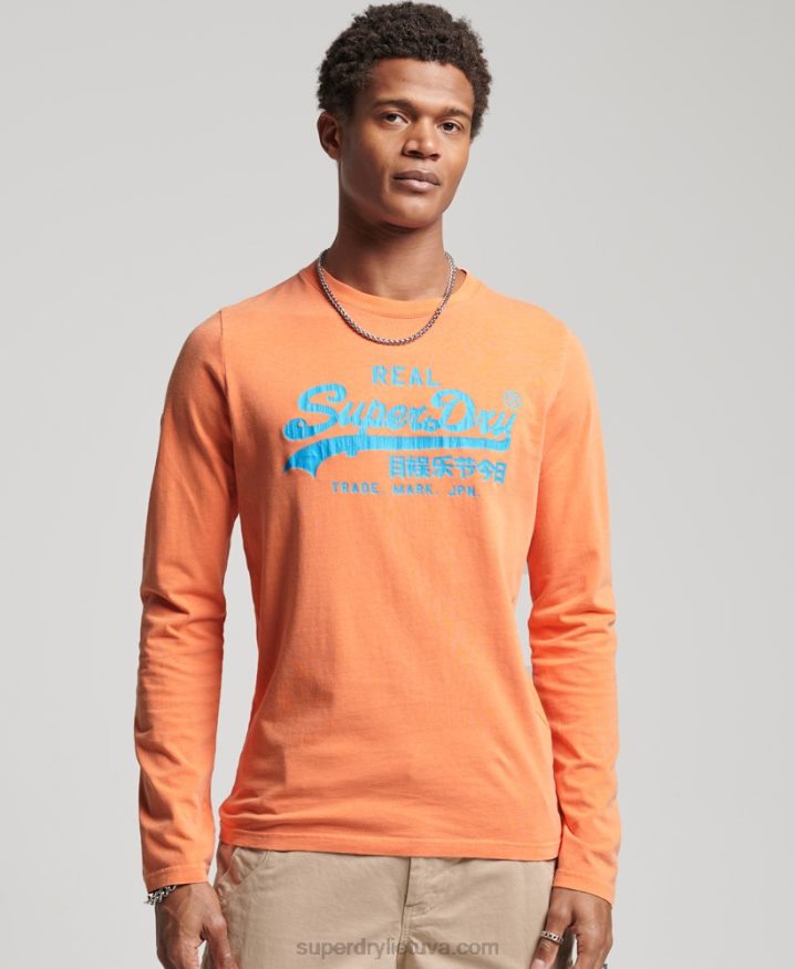 Superdry Vintage Logo American Classic Top Orange Men