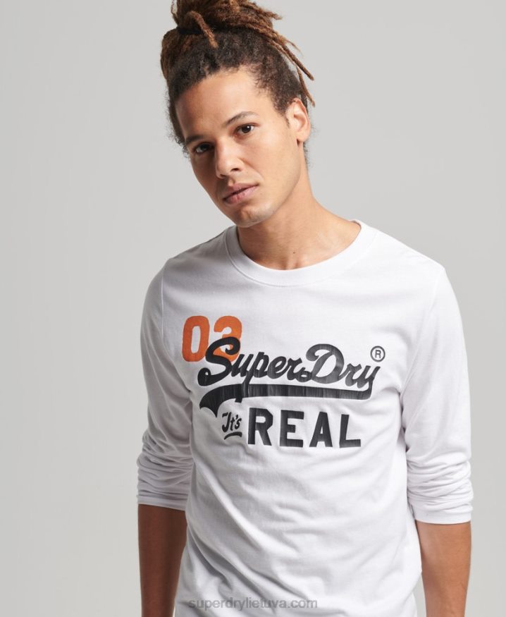 Superdry Vintage Logo American Classic Top White Men