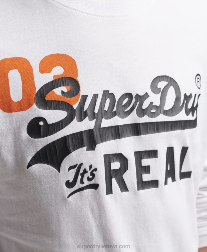 Superdry Vintage Logo American Classic Top White Men