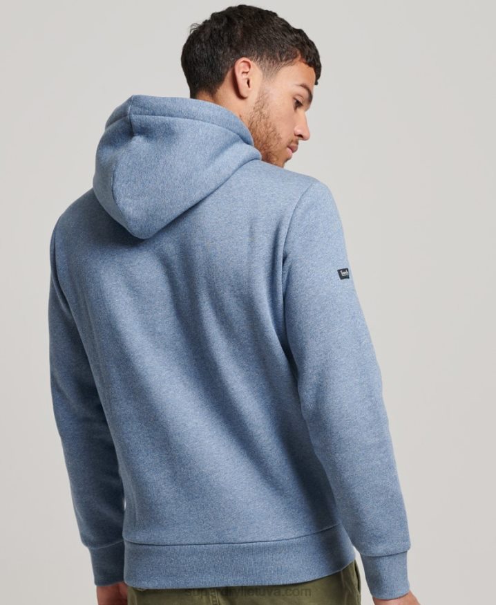 Superdry Vintage Logo Americana Hoodie Light Blue Men