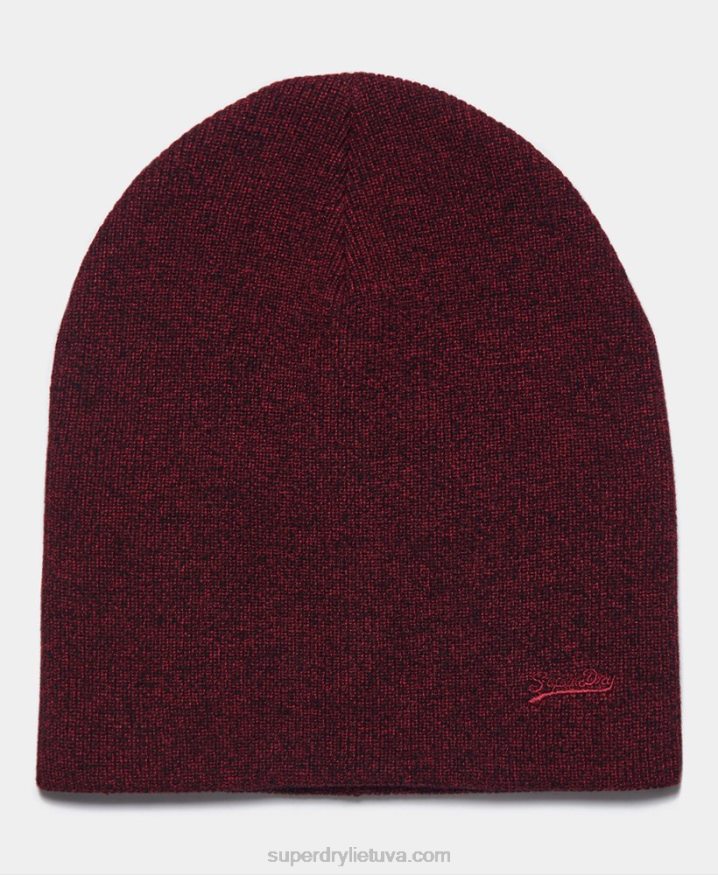 Superdry Vintage Logo Beanie Red Men