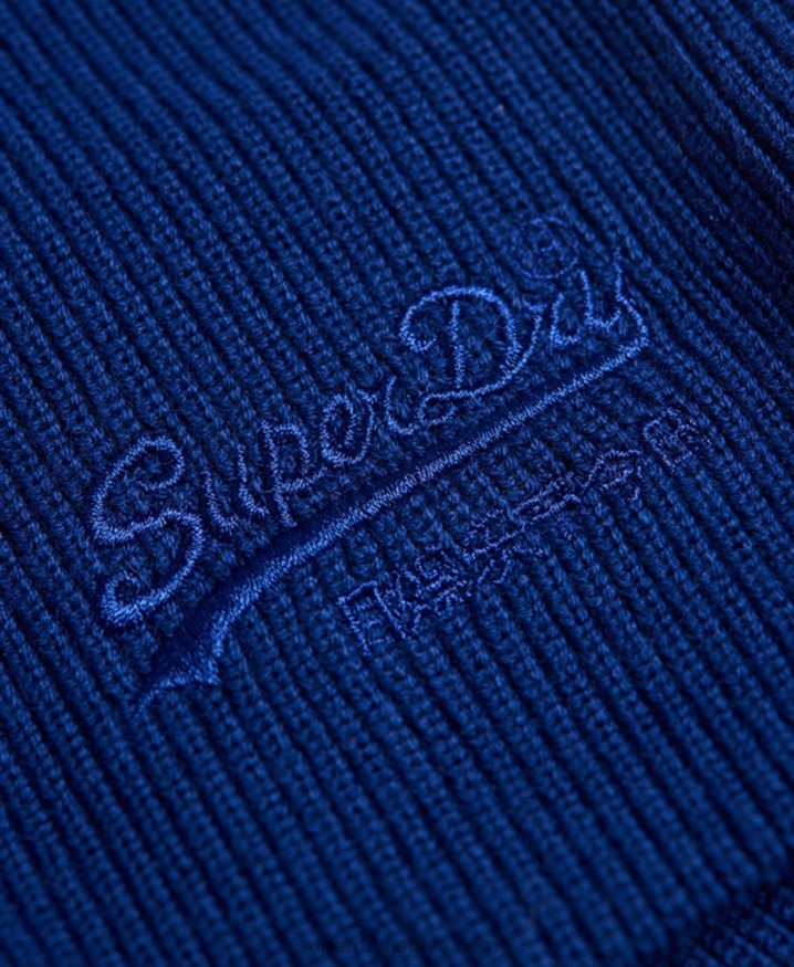 Superdry Vintage Logo Classic Beanie Blue Men