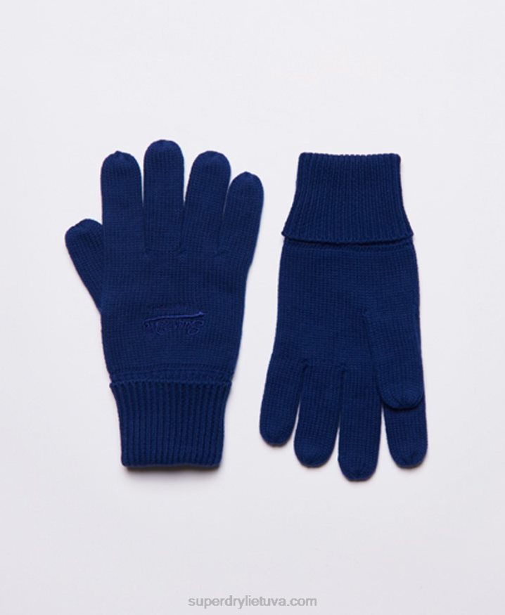 Superdry Vintage Logo Classic Gloves Blue Men