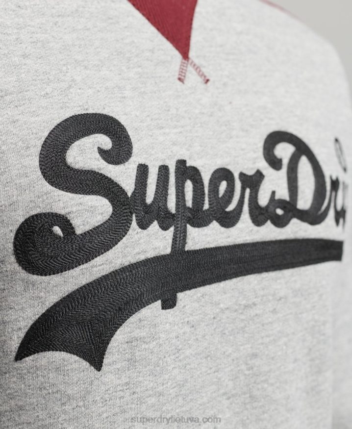 Superdry Vintage Logo Collage Crew Grey Men