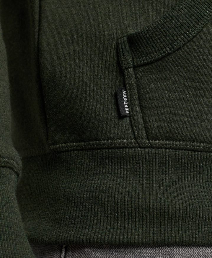 Superdry Vintage Logo Embroidered Hoodie Green Men