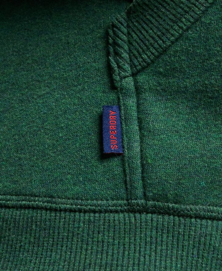 Superdry Vintage Logo Embroidered Hoodie Green Men