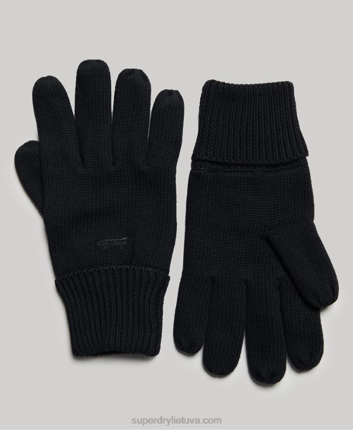 Superdry Vintage Logo Gloves Black Men