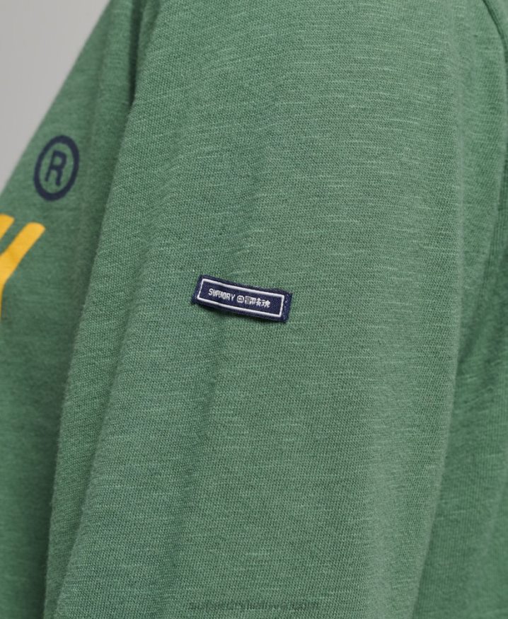 Superdry Vintage Logo Heritage Long Sleeve Top Green Women