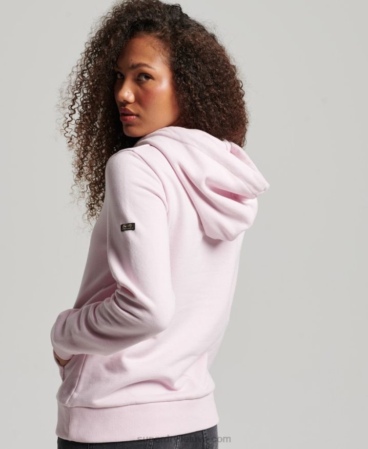 Superdry Vintage Logo Narrative Hoodie Pink Women