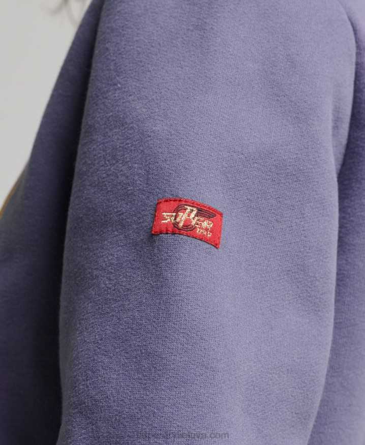 Superdry Vintage Logo Original Hoodie Purple Women