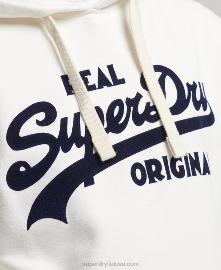 Superdry Vintage Logo Soda Pop Hoodie White Men