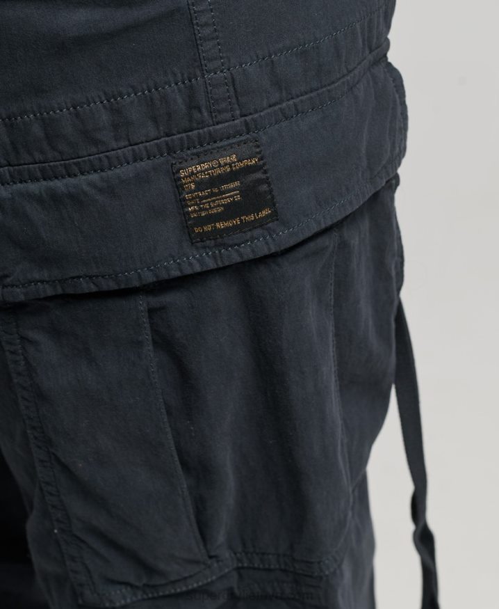 Superdry Vintage Low Rise Cargo Trousers Navy Women