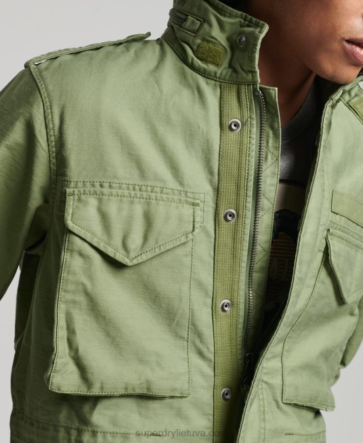 Superdry Vintage M65 Military Jacket Green Men